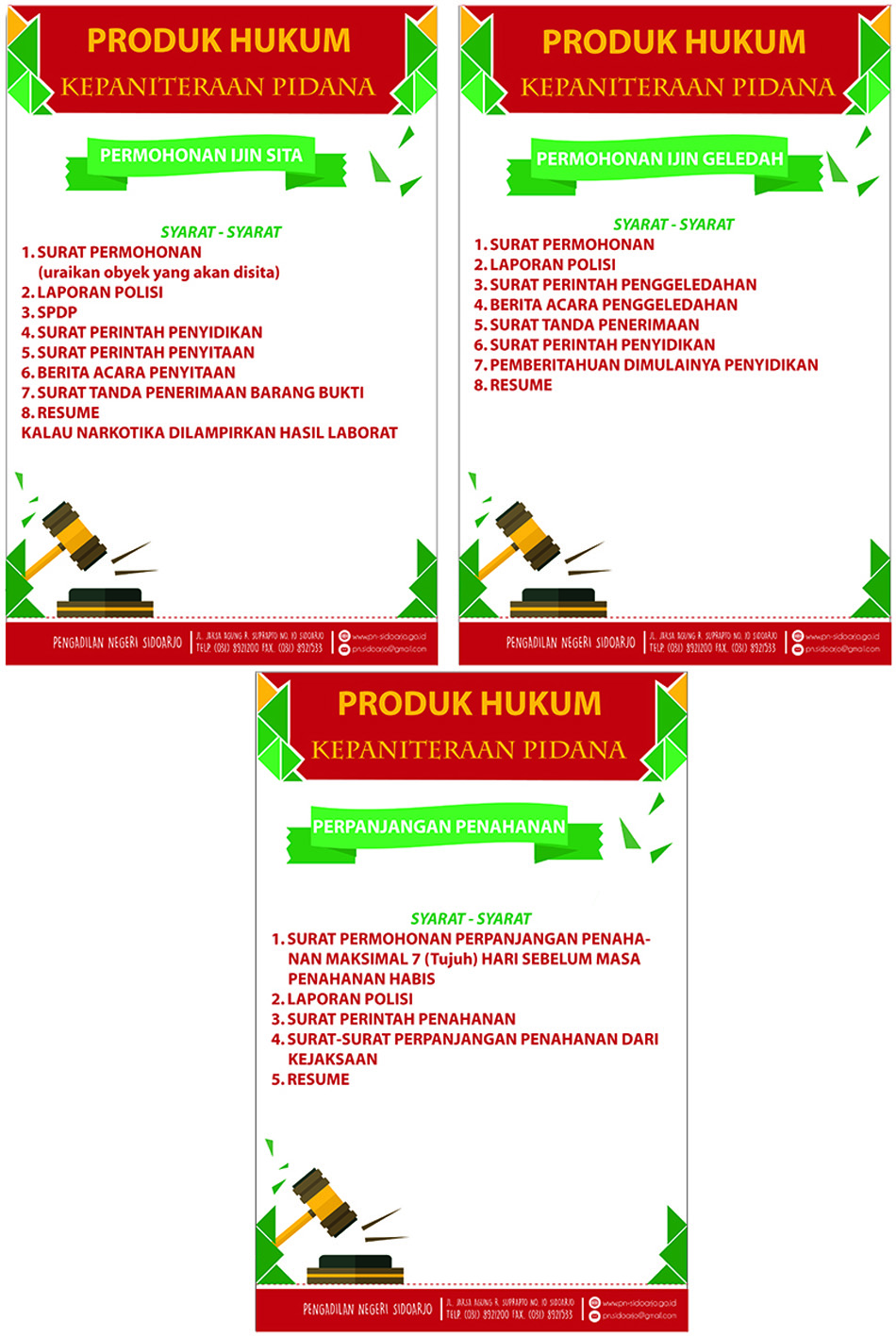 PRODUK HUKUM KEP PIDANA